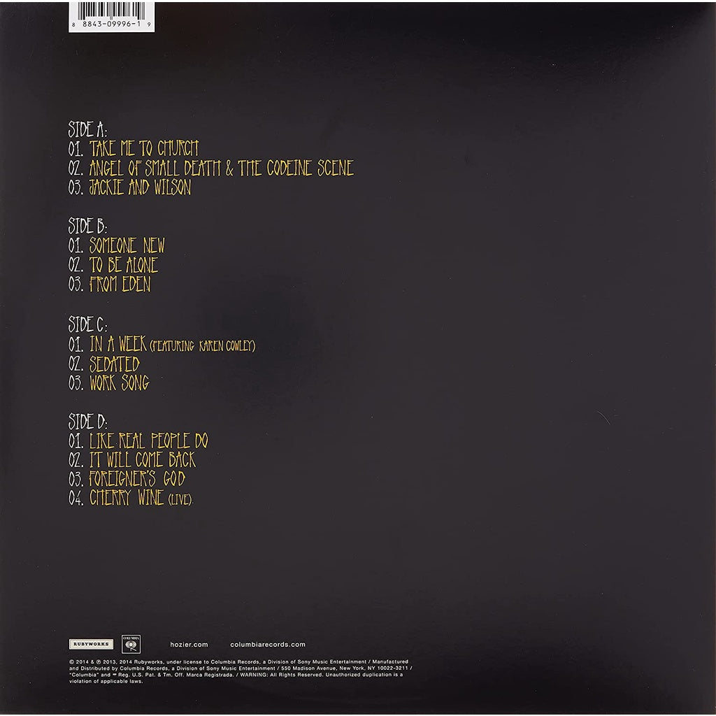 Hozier Vinyl (with CD) - Hozier