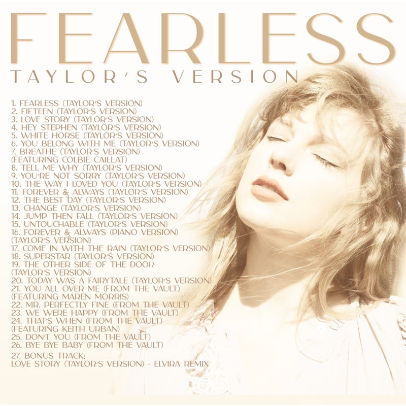 Fearless (Taylor's Version) Vinyl - Taylor Swift